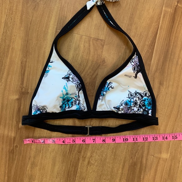 Y2K Tattoo Print Rusty Bikini 2 Piece Bathing Suit Size Medium - Picture 9 of 9